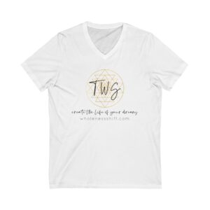 The Wholeness Shift Logo Unisex Jersey Short Sleeve V-Neck Tee