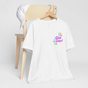 Unisex CLUB SHIFT Rainbow Logo Crew Neck Tee