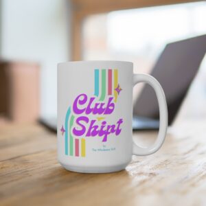 CLUB SHIFT logo mug – white, 15oz