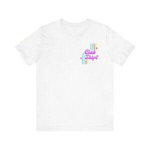 Unisex CLUB SHIFT Rainbow Logo Crew Neck Tee