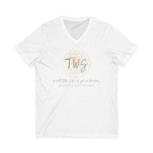The Wholeness Shift Logo Unisex Jersey Short Sleeve V-Neck Tee